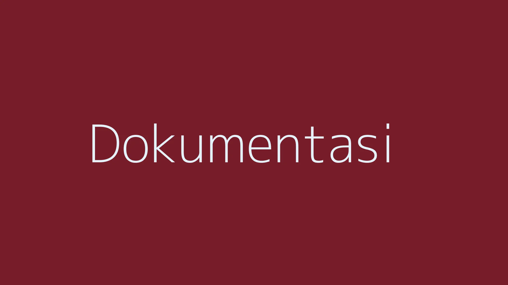 Dokumentasi