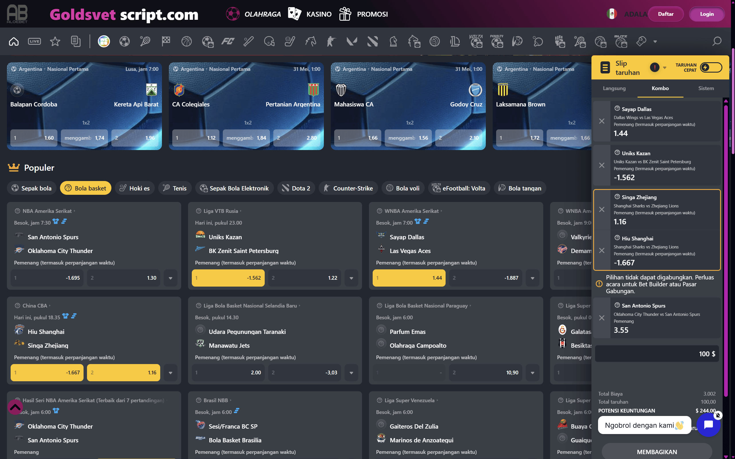 Script Web 88BET Pro - Sportsbook & Casino Platform