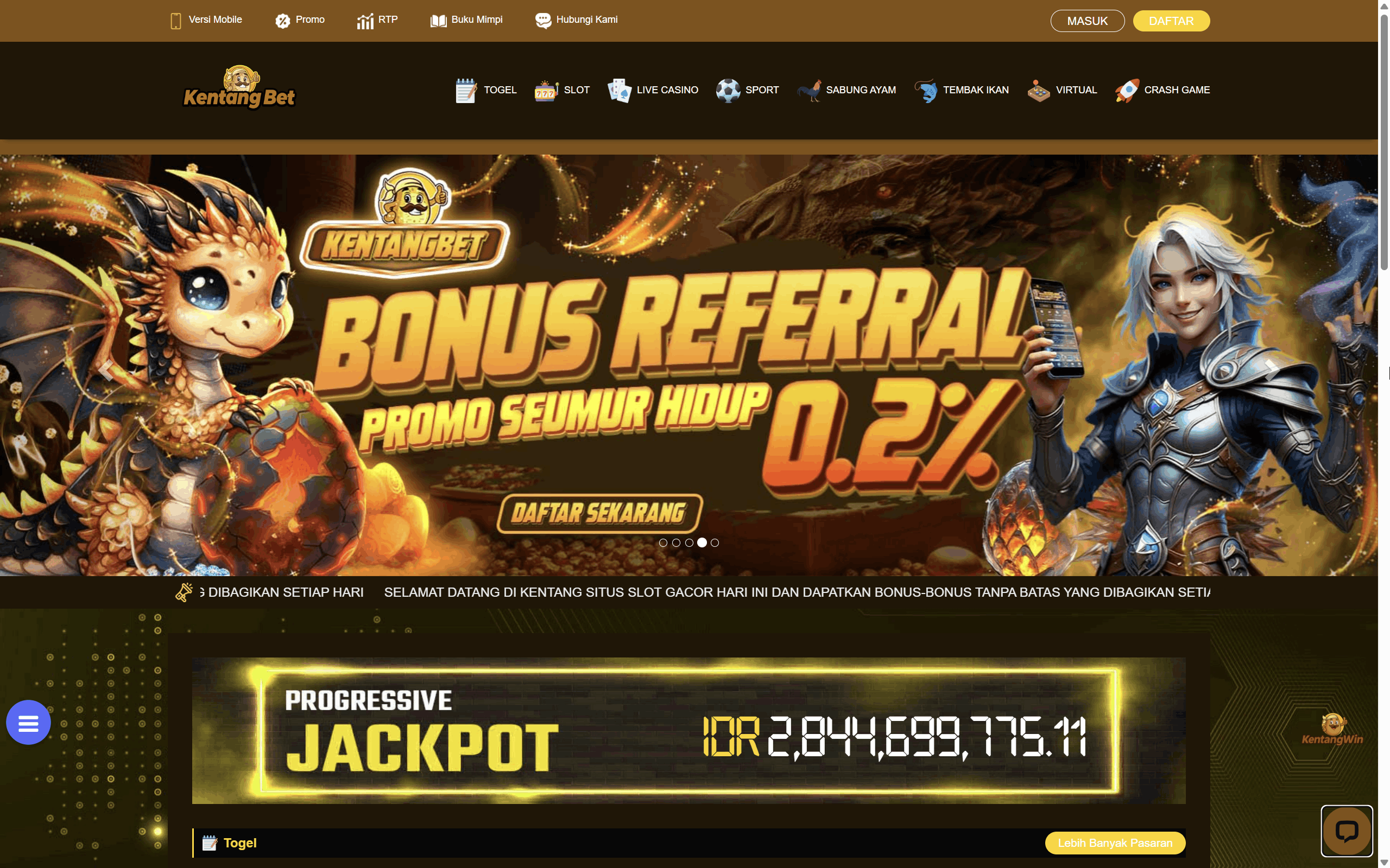 KentangBET Casino Script