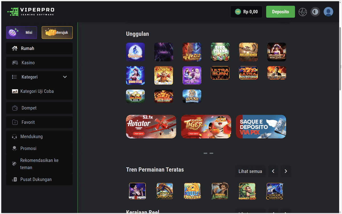 Script Web Fiverpro Nexus - Slot & Casino Semua Provider