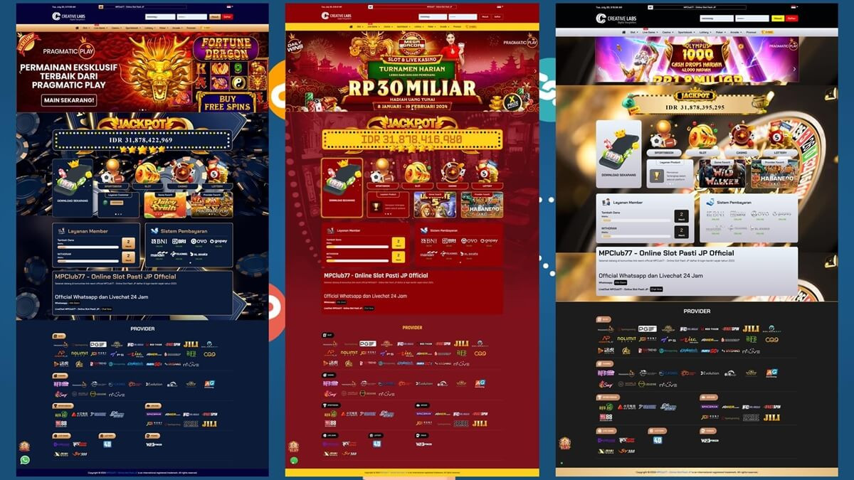 Script Web MPClub77 Pro - Slot & Casino Semua Provider