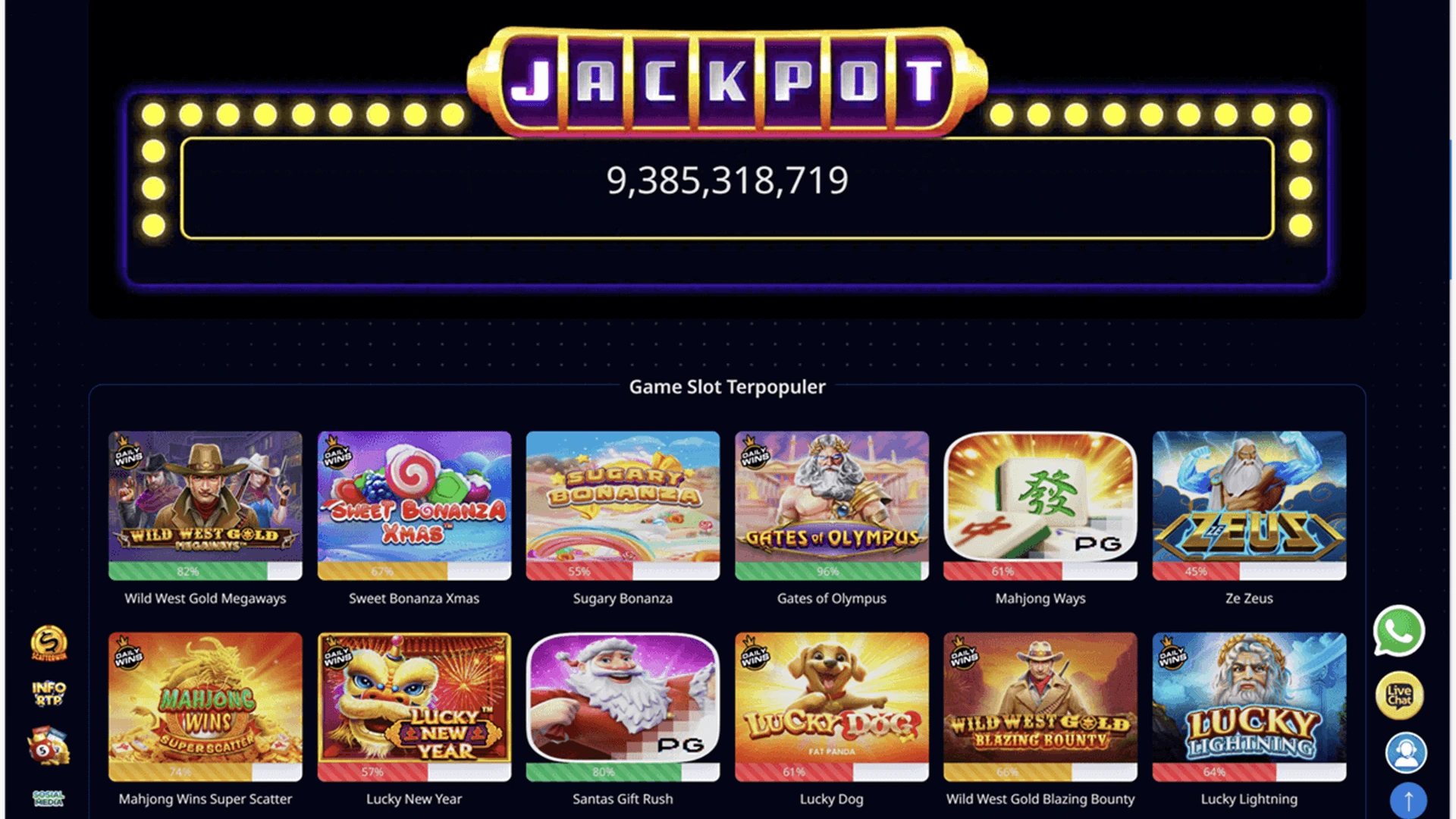 Jasa Pembuatan Web Slot & Casino Online (Semua Provider Games)